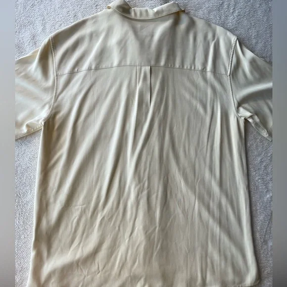 Jos A Bank 100% Silk Casual Button Down - Picture 3 of 3